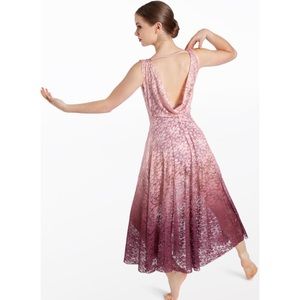 Weissman Pink & Burgundy Ombré Dance Costume